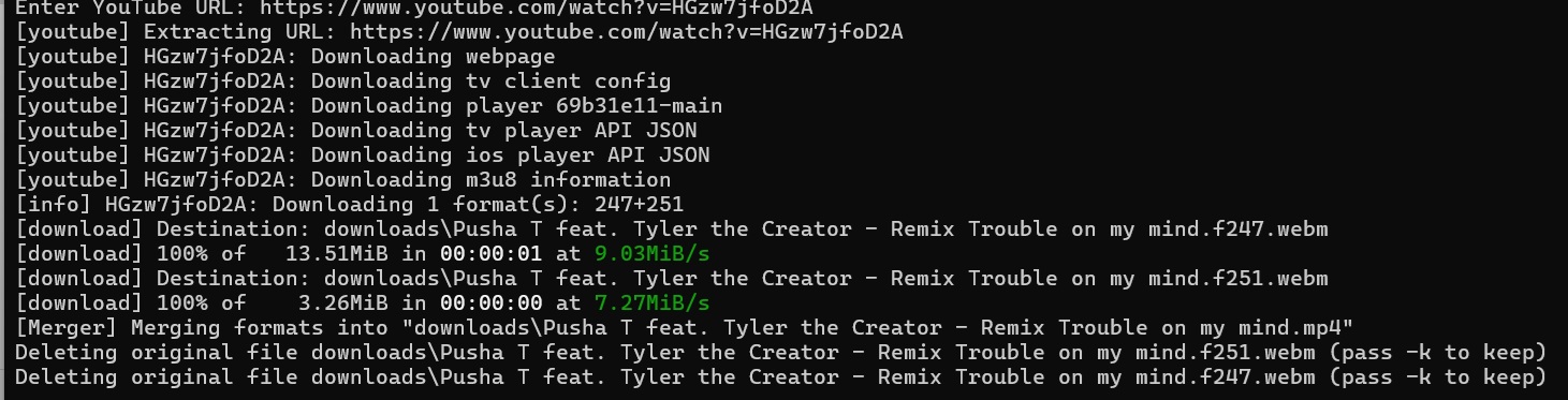 Python Video Downloader - Command Line